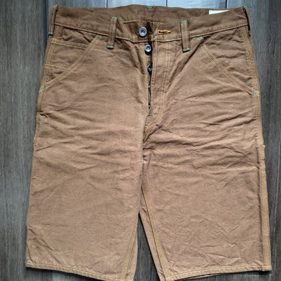 Samurai Jeans SJ155DX-DC 15oz. Heavyweight Selvedge Duck Shorts - 32 - Picture 1 of 4